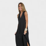 Filipa - Colete + Vestido Longo com Decote em V