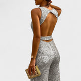 Madalena - Macacão Brilhante para Festas